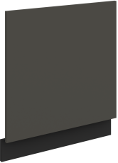 Vrata za ugradbenu perilicu posuđa Aria - siva/crna - ZM 570x596