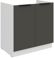 Donji ormarić Aria - siva/bijela - 80 ZL 2F BB