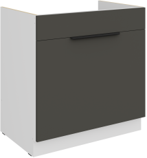 Donji ormarić Aria - siva/bijela - 80 ZL 1S BB
