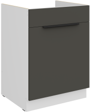 Donji ormarić Aria - siva/bijela - 60 ZL 1S BB