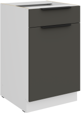 Donji ormarić Aria - siva/bijela - 50 D 1F 1S BB