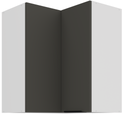 Gornji kutni ormar Aria - siva/bijela - 60x60 GN-72 2F (90°)