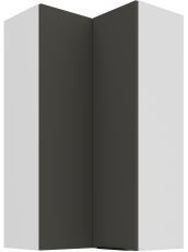 Gornji kutni ormarić Aria - siva/bijela - 60x60 GN-108 2F (90°)