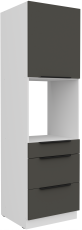 Visoki ormar Aria - siva/bijela - 60 DPS-210 3S1F