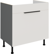 Donji ormarić Aria - bijela/antracit - 80 ZL 1S BB
