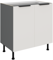 Donji ormarić Aria - bijela/antracit - 80 D 2F BB