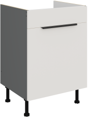 Donji ormarić Aria - bijela/antracit - 60 ZL 1S BB
