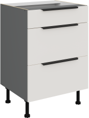 Donji ormarić Aria - bijela/antracit - 60 D 3S BB