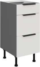 Donji ormarić Aria - bijela/antracit - 40 D 3S BB