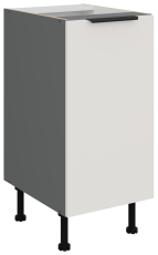 Donji ormarić Aria - bijela/antracit - 40 D 1F BB