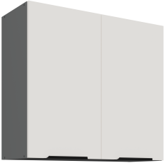Gornji ormarić Aria - bijela/antracit - 80 G-72 2F
