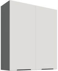 Gornji ormarić Aria - bijela/antracit - 80 G-90 2F