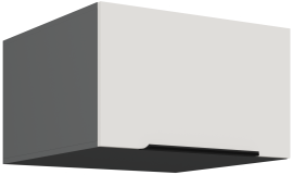 Gornji ormarić Aria - bijela/antracit - 60 NAGU-36 1F