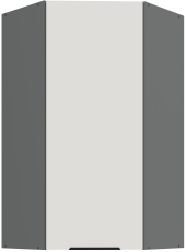 Gornji kutni ormarić Aria - bijela/antracit - 60x60 GN-108 1F (45°)