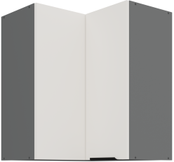 Gornji kutni ormarić Aria - bijela/antracit - 60x60 GN-72 2F (90°)