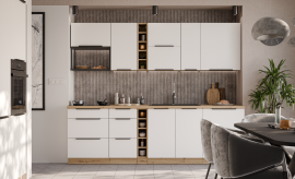 Kuhinjski sastav Aria - bijeli/artisan hrast