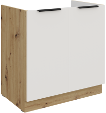 Donji ormarić Aria - bijela/artisan hrast - 80 ZL 2F BB