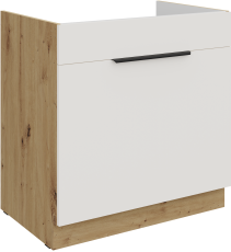 Donji ormarić Aria - bijela/artisan hrast - 80 ZL 1S BB