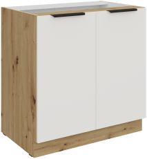 Donji ormarić Aria - bijela/artisan hrast - 80 D 2F BB