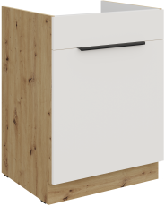 Donji ormarić Aria - bijela/artisan hrast - 60 ZL 1S BB