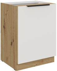 Donji ormarić Aria - bijela/artisan hrast - 60 D 1F BB