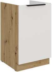Donji ormarić Aria - bijeli/artisan hrast - 50 ZL 1F BB