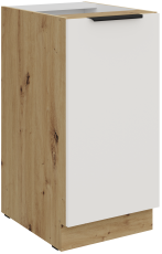 Donji ormarić Aria - bijela/artisan hrast - 40 D 1F BB
