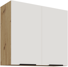 Gornji ormarić Aria - bijela/artisan hrast - 80 G-72 2F