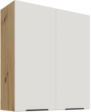 Gornji ormarić Aria - bijela/artisan hrast - 80 G-90 2F