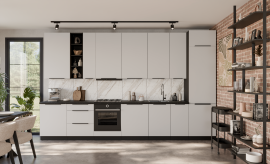 Kuhinjski sastav Aria - bijel/crn