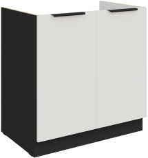 Donji ormarić Aria - bijela/crna - 80 ZL 2F BB