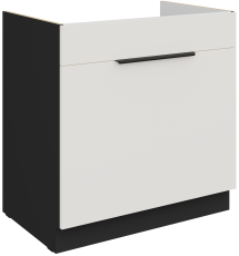 Donji ormarić Aria - bijela/crna - 80 ZL 1S BB