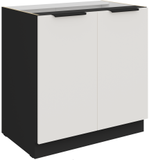 Donji ormarić Aria - bijela/crna - 80 D 2F BB