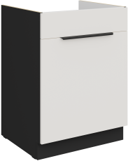 Donji ormarić Aria - bijela/crna - 60 ZL 1S BB