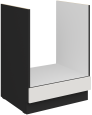 Donji ormarić za ugradbenu pećnicu Aria - bijela/crna - 60 D GAZ BB