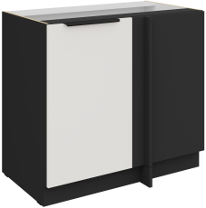 Donji ormarić Aria - bijela/crna - 105 ND 1F BB