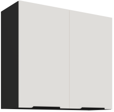 Gornji ormarić Aria - bijela/crna - 80 G-72 2F