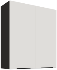 Gornji ormarić Aria - bijela/crna - 80 G-90 2F