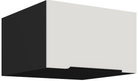 Gornji ormarić Aria - bijela/crna - 60 NAGU-36 1F