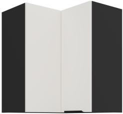 Gornji kutni ormar Aria - bijela/crna - 60x60 GN-72 2F (90°)
