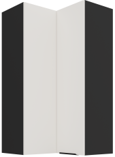 Gornji kutni ormar Aria - bijela/crna - 60x60 GN-108 2F (90°)