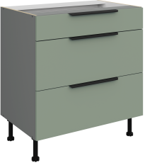 Donji ormarić Aria - akvamarin/antracit - 80 D 3S BB 