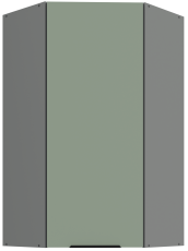 Gornji kutni ormar Aria - akvamarin/antracit - 60x60 GN-108 1F (45°)