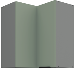 Gornji kutni ormar Aria - akvamarin/antracit - 60x60 GN-72 2F (90°)