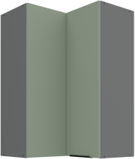 Gornji kutni ormar Aria - akvamarin/antracit - 60x60 GN-90 2F (90°)