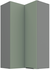 Gornji kutni ormar Aria - akvamarin/antracit - 60x60 GN-108 2F (90°)