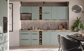 Kuhinjski sastav Aria - akvamarin/artisan hrast