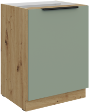 Donji ormarić Aria - akvamarin/artisan hrast - 60 D 1F BB