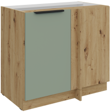 Donji ormarić Aria - akvamarin/artisan hrast - 105 ND 1F BB