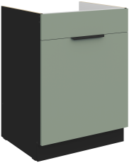 Donji ormarić Aria - akvamarin/crna - 60 ZL 1S BB